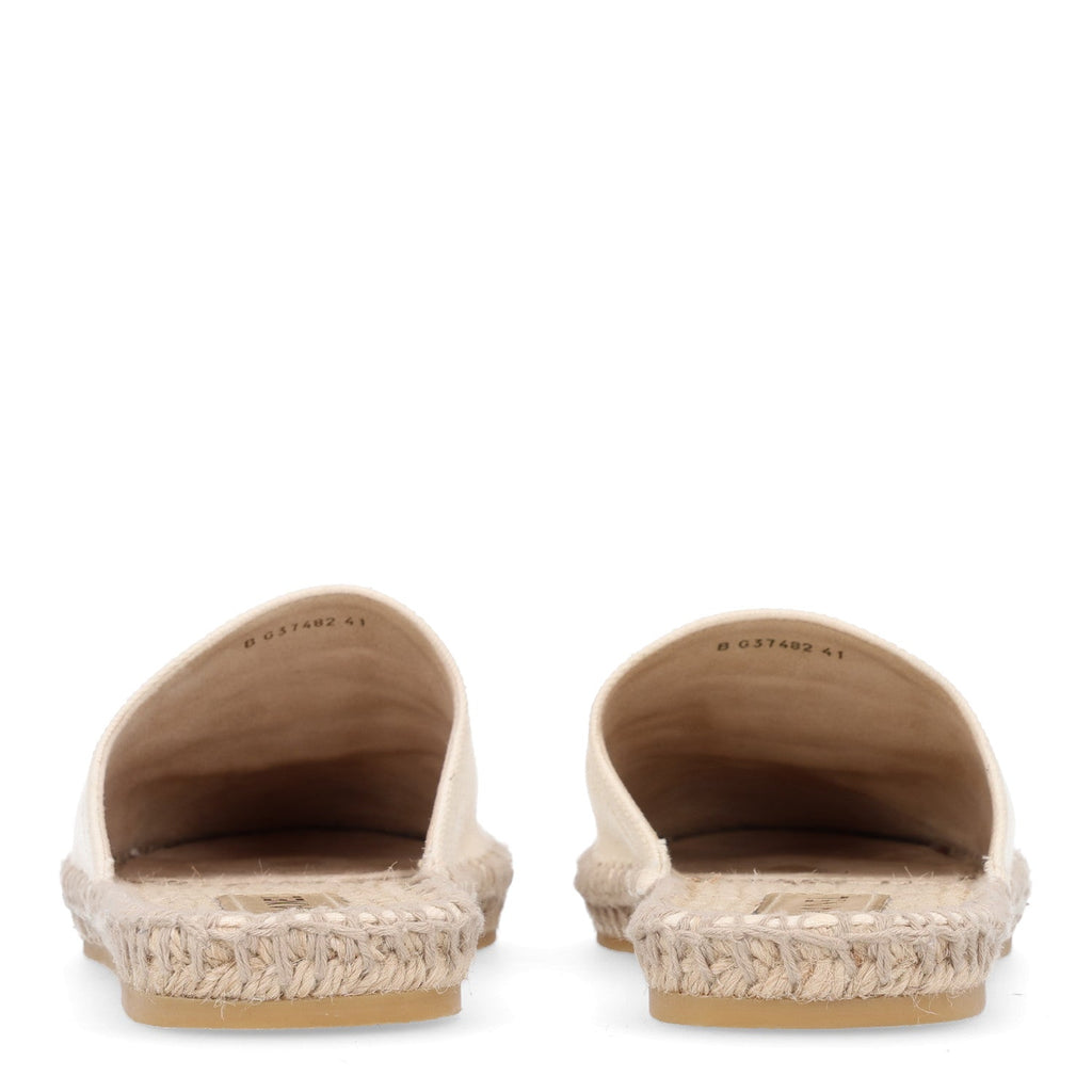 Denim CC Espadrille Mules 41 White Black