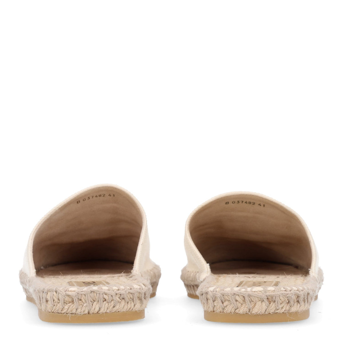 Denim CC Espadrille Mules 41 White Black