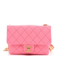 Shiny Caviar Pick Me Up Flap Belt Bag Pink