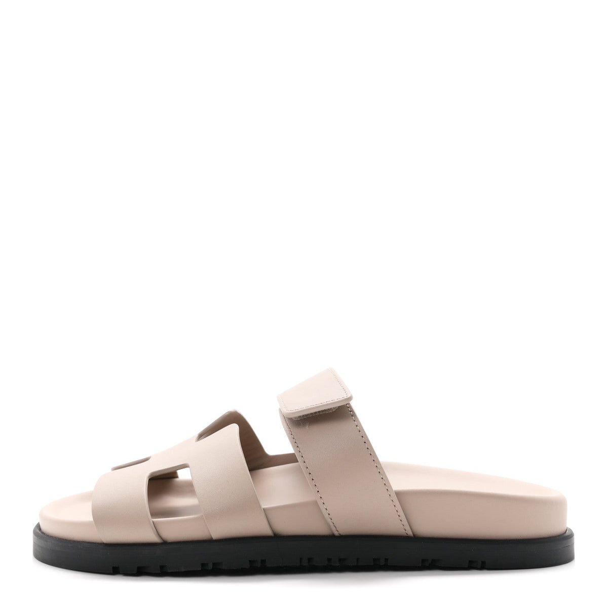 Calfskin Womens Chypre Sandals 37.5 Beige Mastic