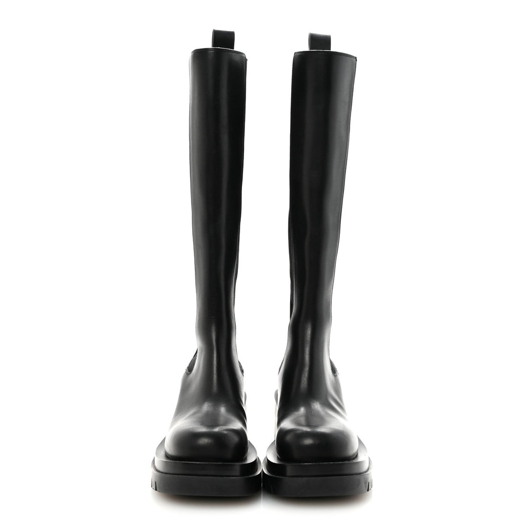 Calfskin The Lug Chelsea 30/70mm Tall Boots 36.5 Black