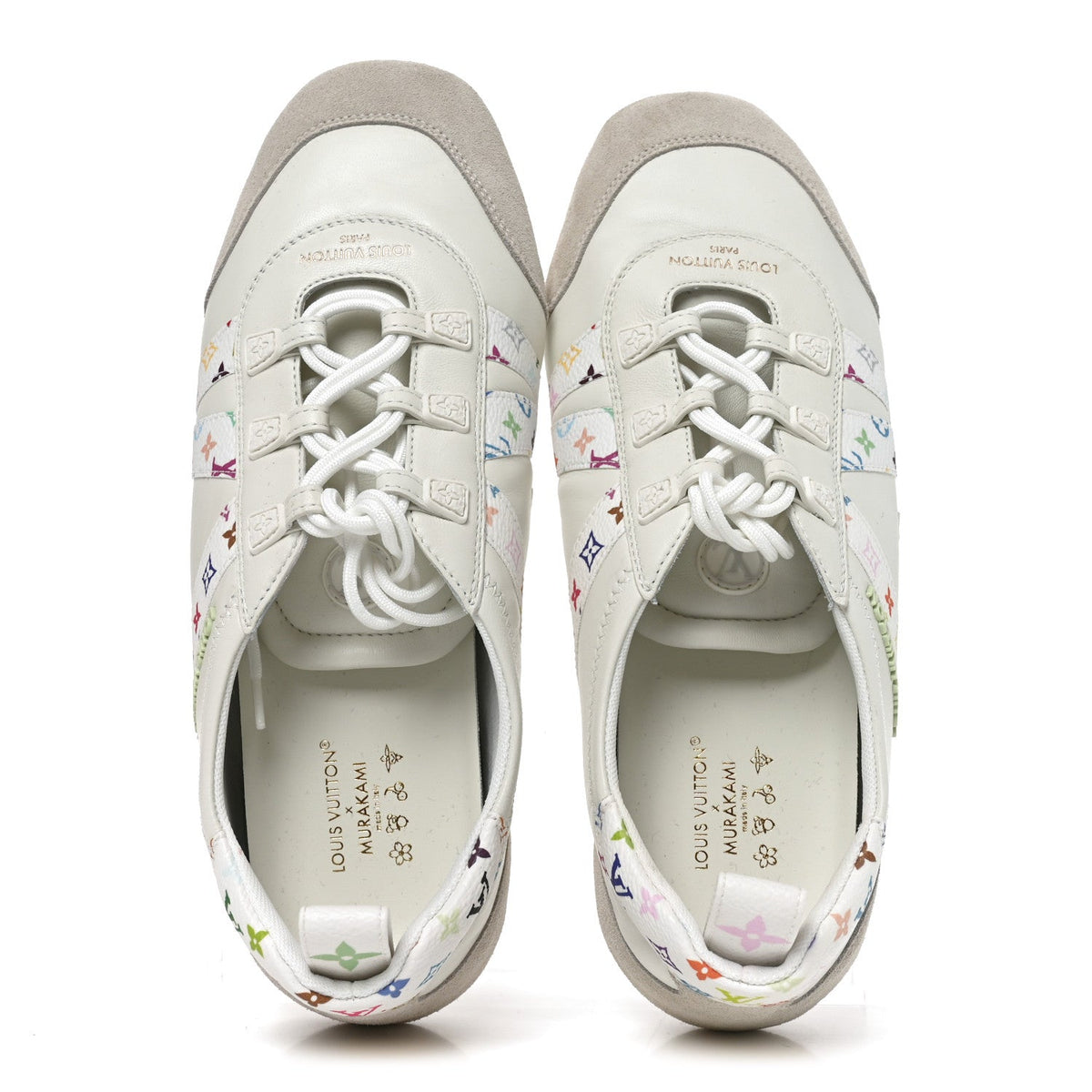 LV X TM Calfskin Monogram Multicolor Womens LV Sneakerina 40 White