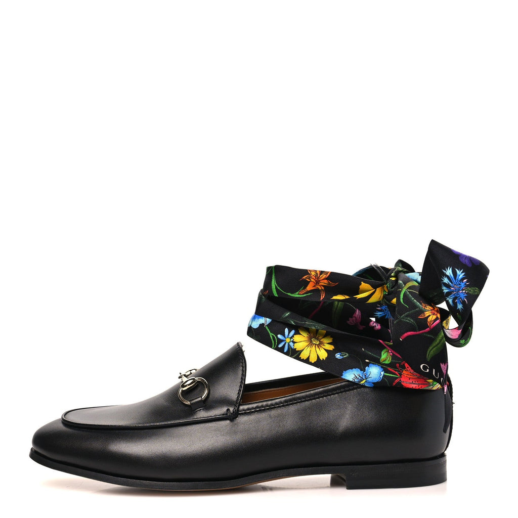 Betis Glamour Calfskin Silk Womens Jordaan Loafers 38 Black Multicolor