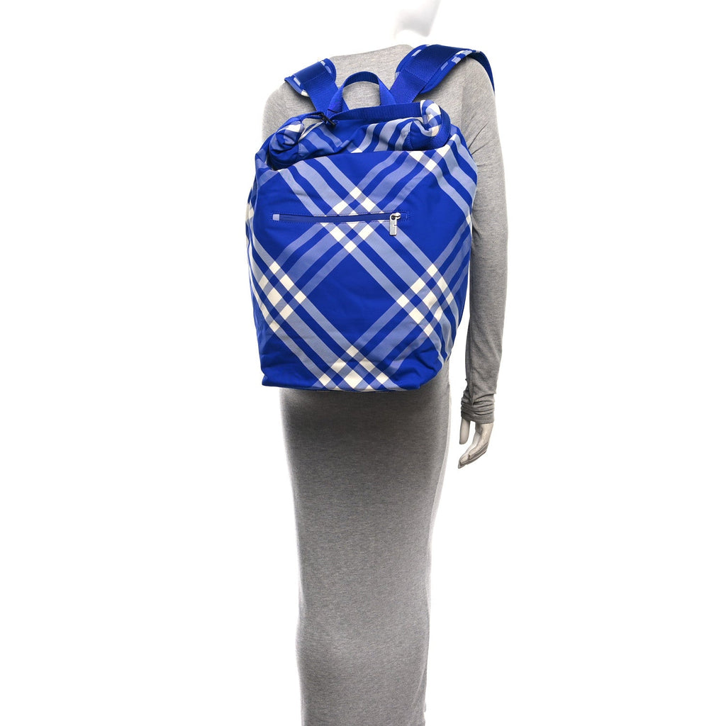 Nylon Nova Check Roll Backpack Knight