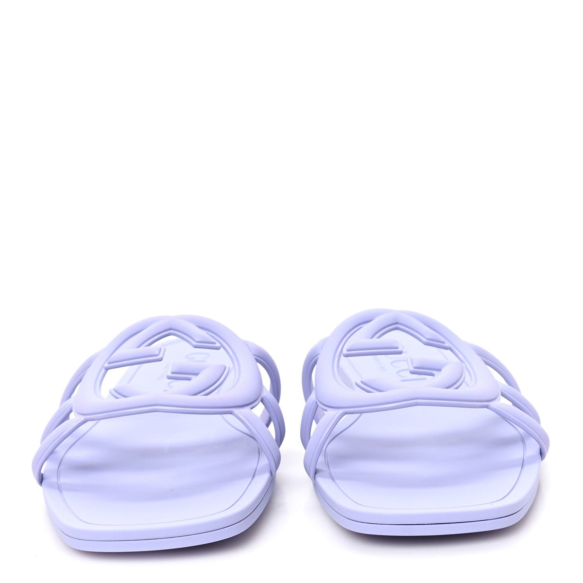 Rubber Interlocking G Womens Slide Sandals 40 Roger Glicine
