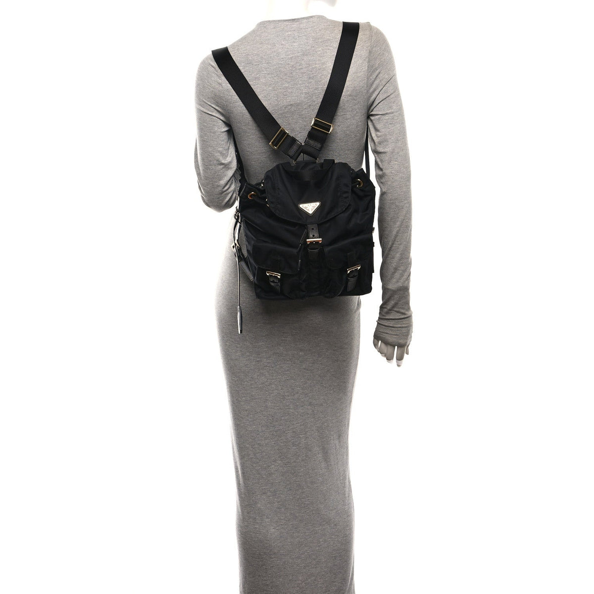 Re-Nylon Saffiano Re-Edition 1978 Small Backpack Black