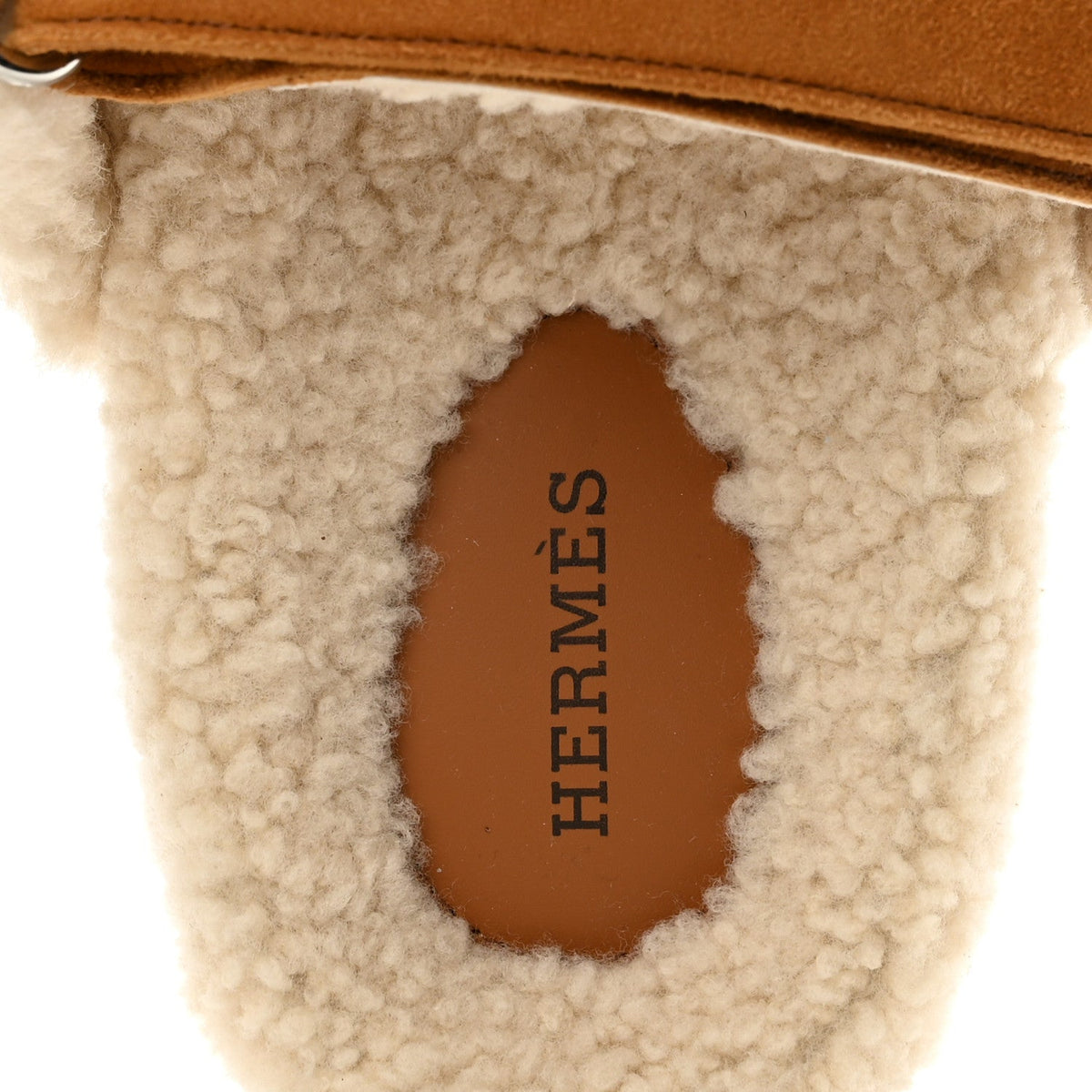 Suede Goatskin Woolskin Womens Chypre Sandals 40 Brun Fume Ecru
