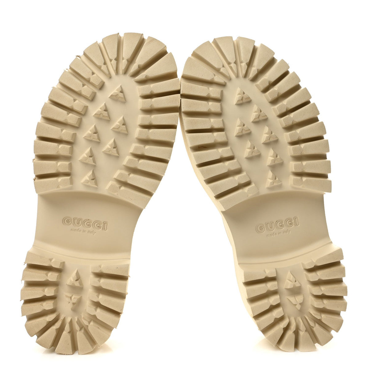 Rubber Monogram GG Go Through Platform Slide Clogs 39 Mystic White