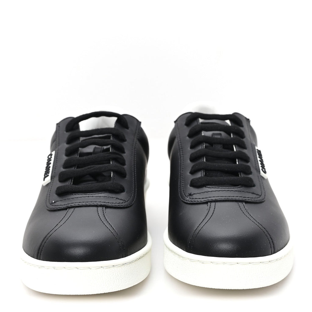 Calfskin CC Uniform Womens Sneakers 39 Black