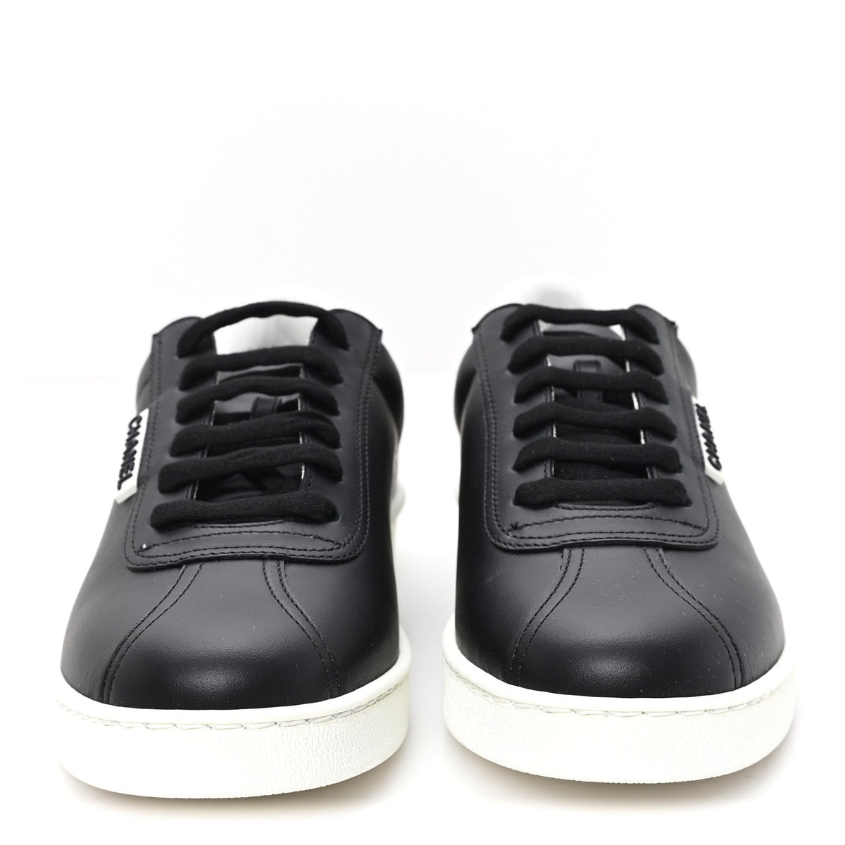 Calfskin CC Uniform Womens Sneakers 39 Black