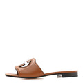 Cosmos Softy Calfskin Interlocking G Cut Out Slide Sandals 36.5 Cuir