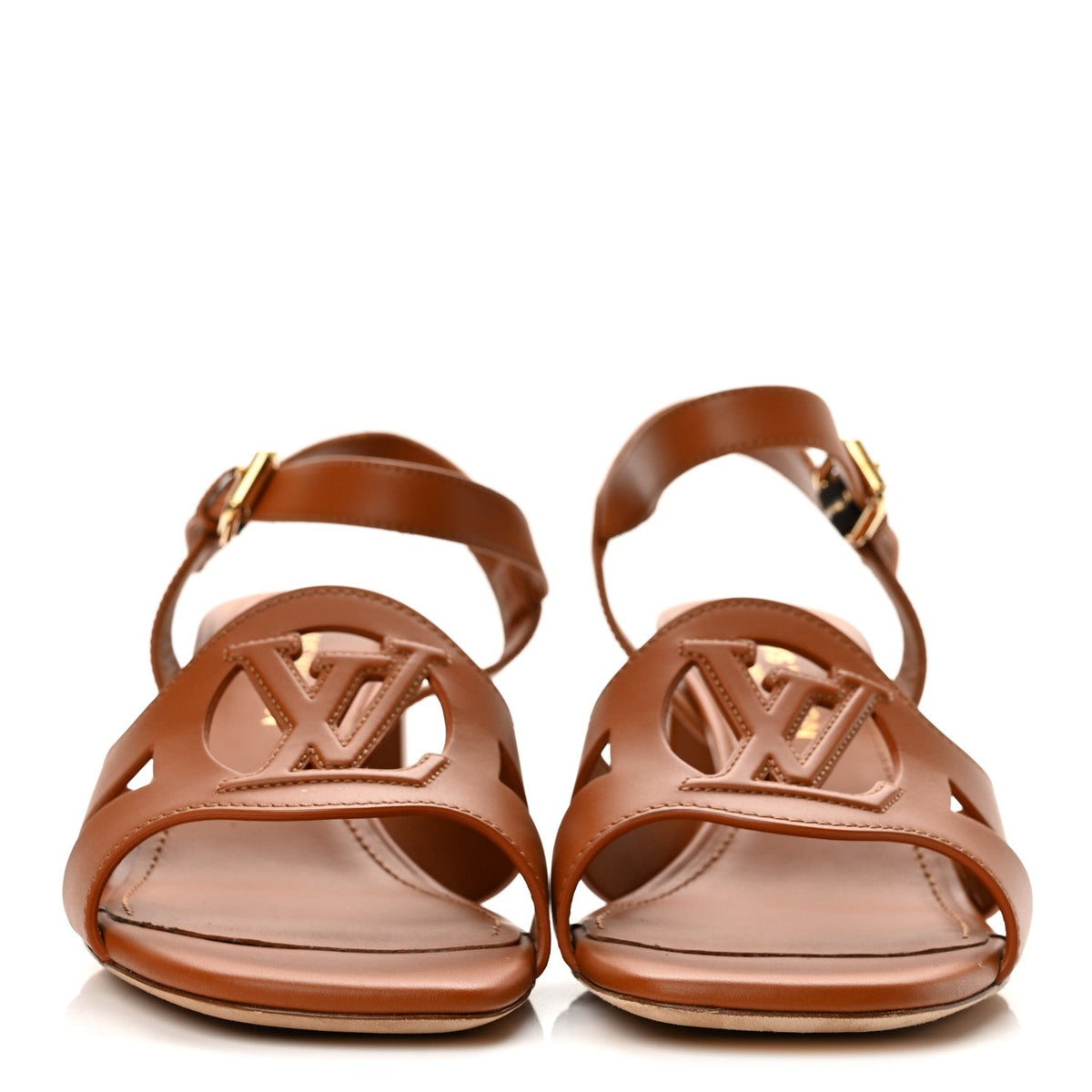 Calfskin LV Isola Sandals 41 Cognac