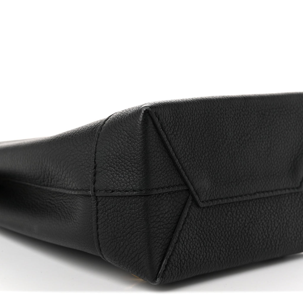 Calfskin Lockme Mini Backpack Black