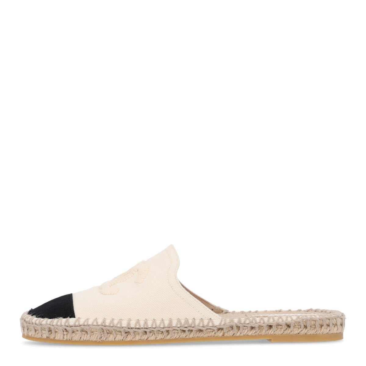 Denim CC Espadrille Mules 41 White Black