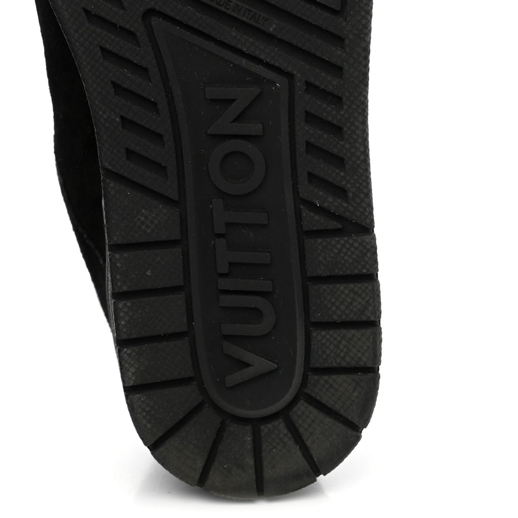 Suede Mens LV Trainer Sneakers 5.5 Black