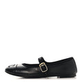 Lambskin Mary Jane Flats 39 Black