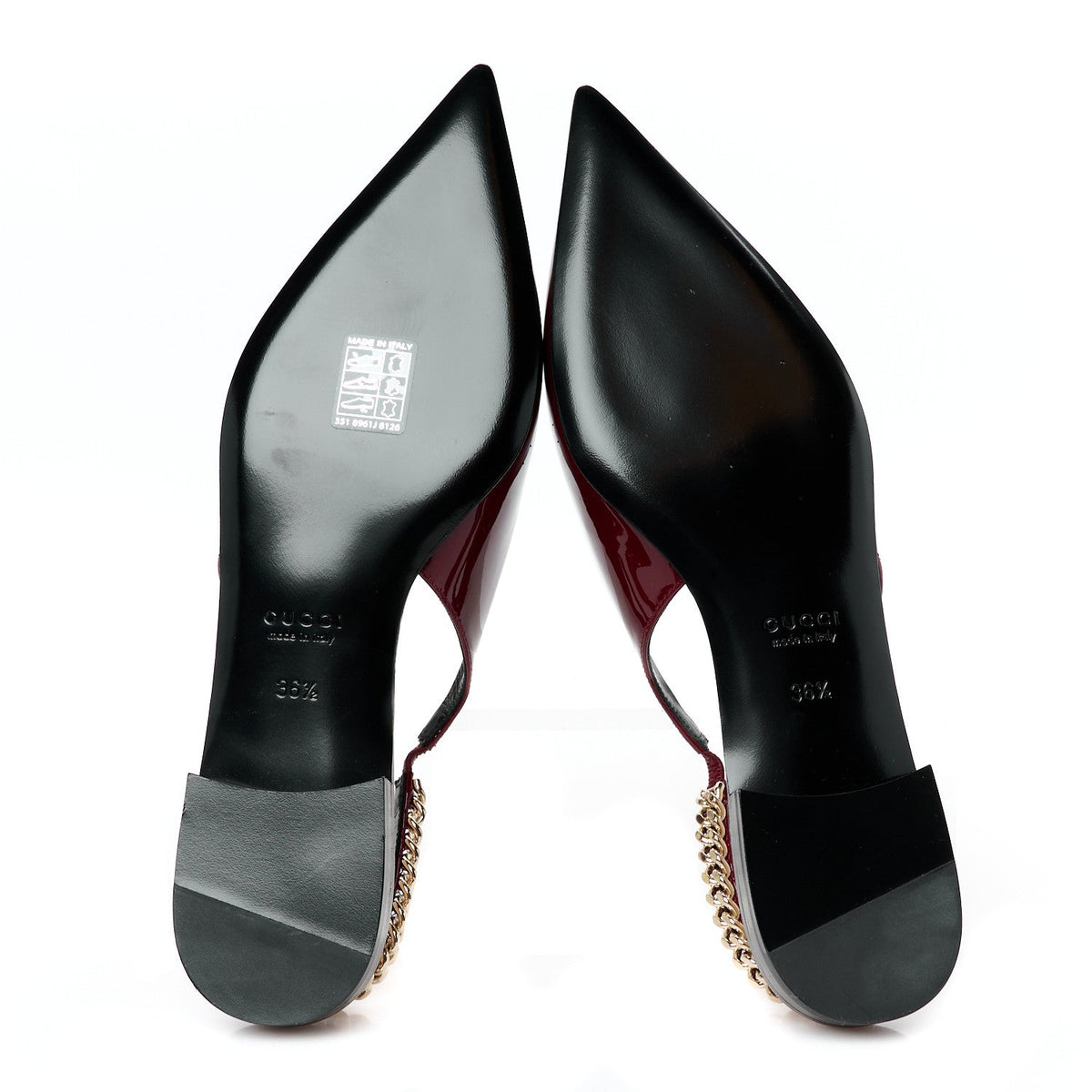 Patent Signoria Ballet Slingback Ballet Flat 36.5 Rosso Ancora