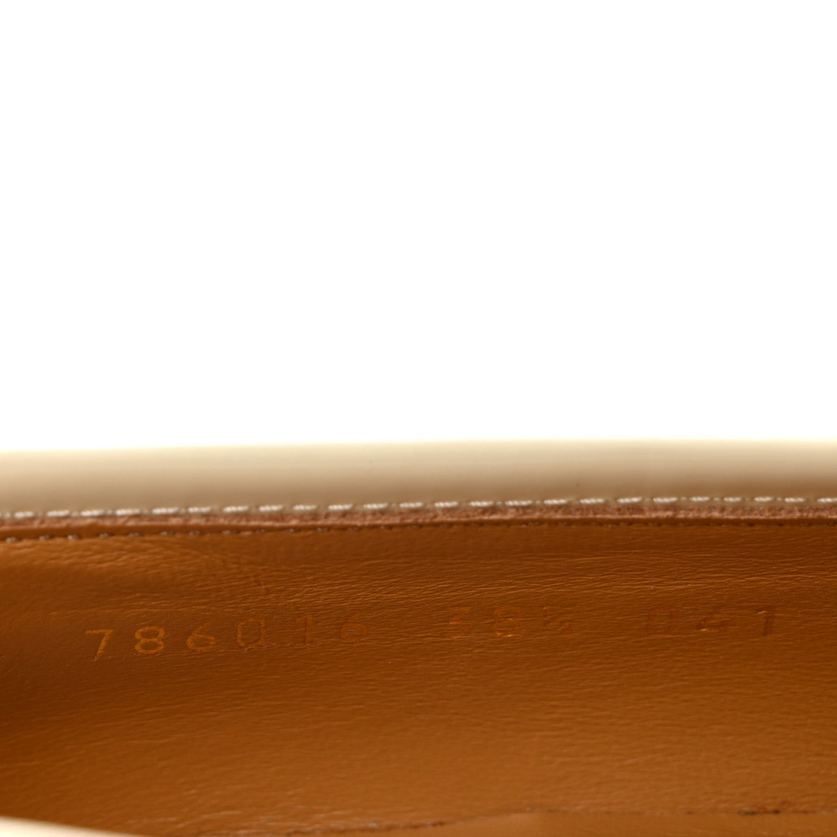 Patent Womens Jordaan Loafers 38.5 New Ivory
