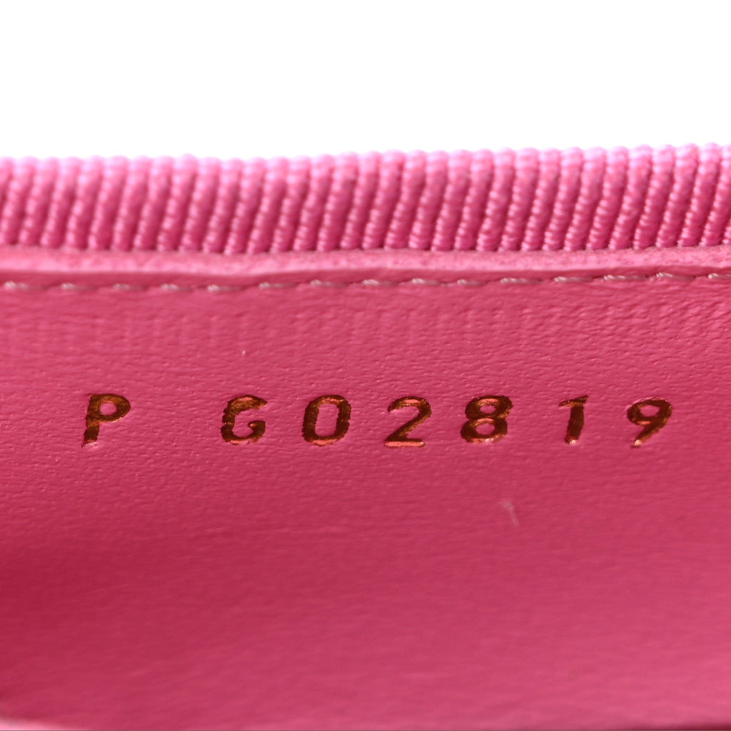 Iridescent Calfskin Crocodile Embossed Ballerina Flats 37 Pink