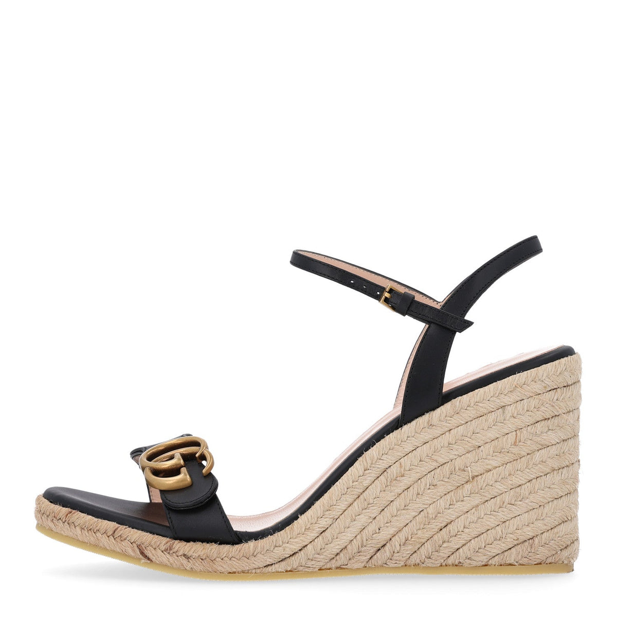 Galassia Aitana Espadrille 10/95mm Wedge Sandals 39.5 Black