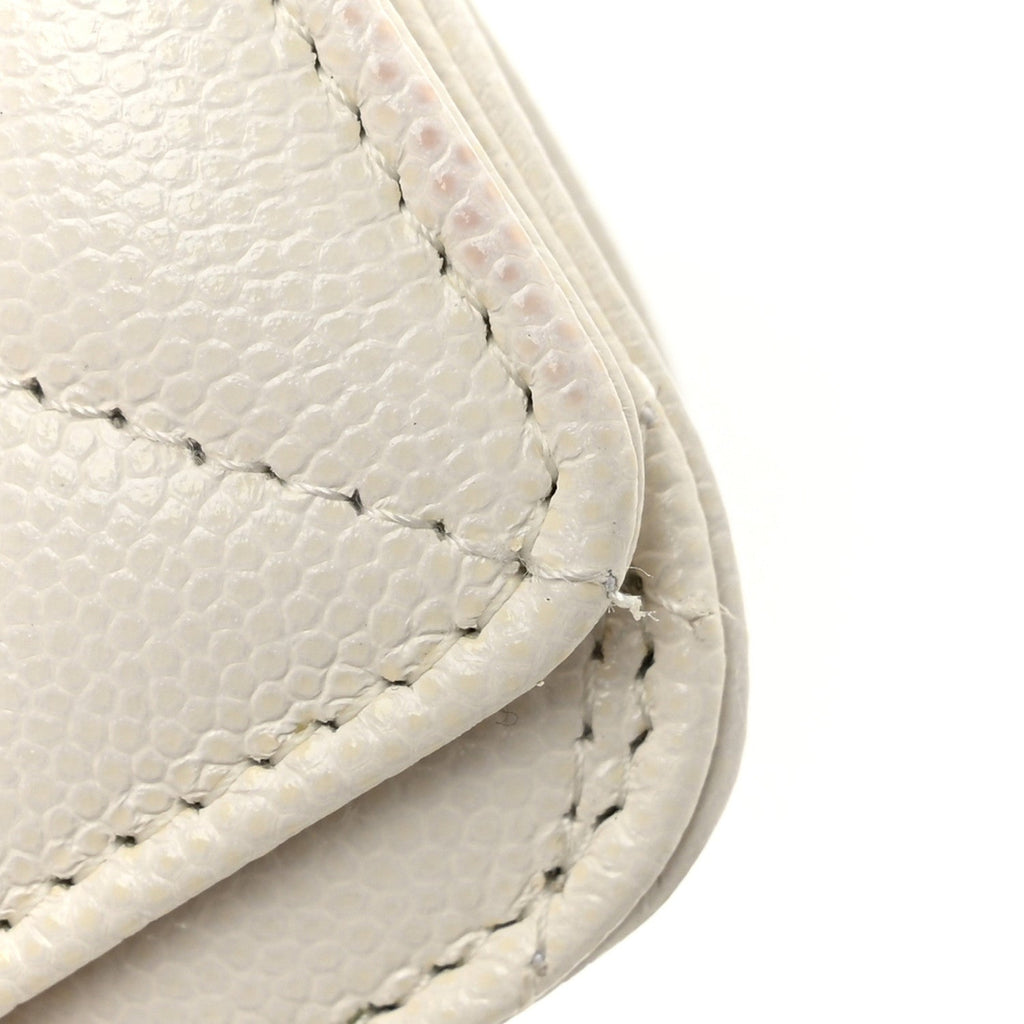 Caviar Quilted My Everything Airpods Pro Holder Belt White