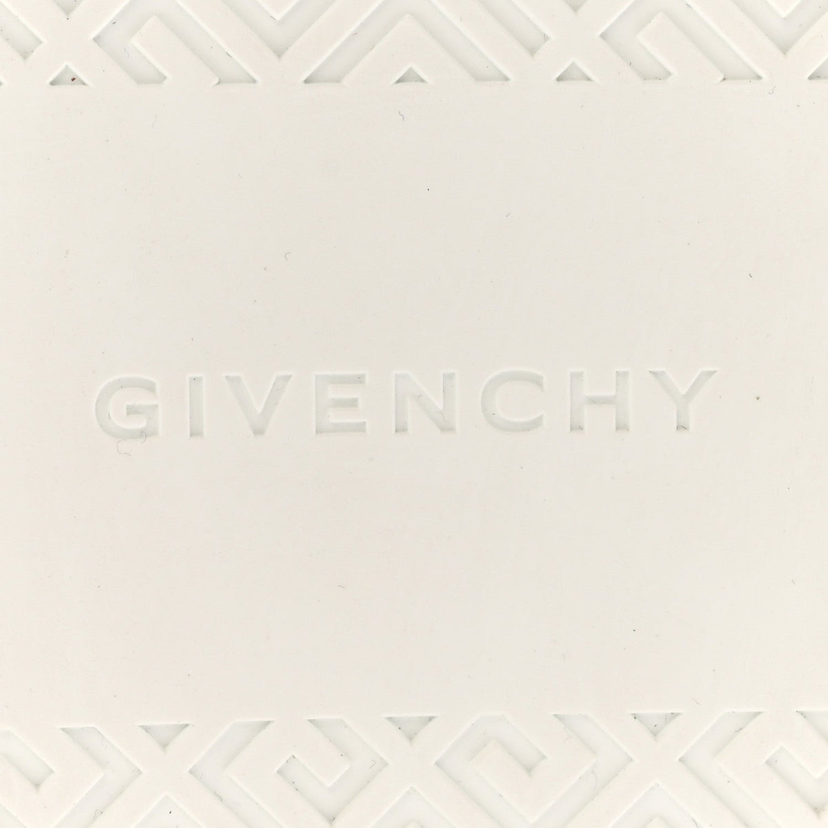 Calfskin Logo Debossed Town Sneakers 43 White