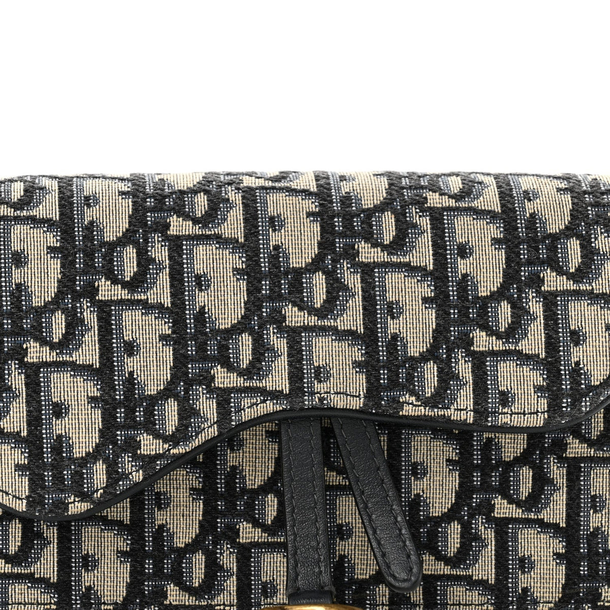 Oblique Saddle Belt Bag Blue