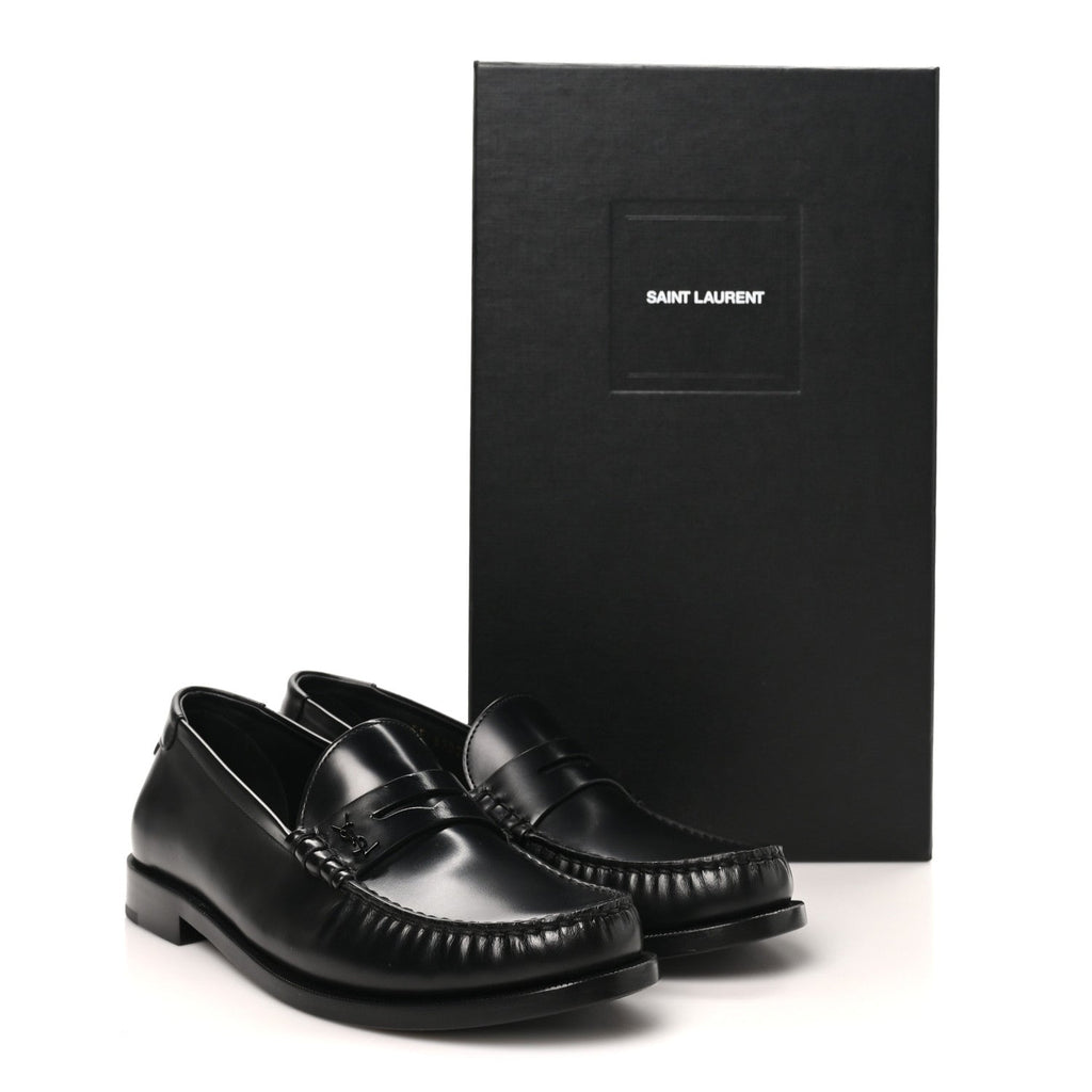 Magnum Lux Calfskin Mens Le Loafer 15 Moccassins 40 Black