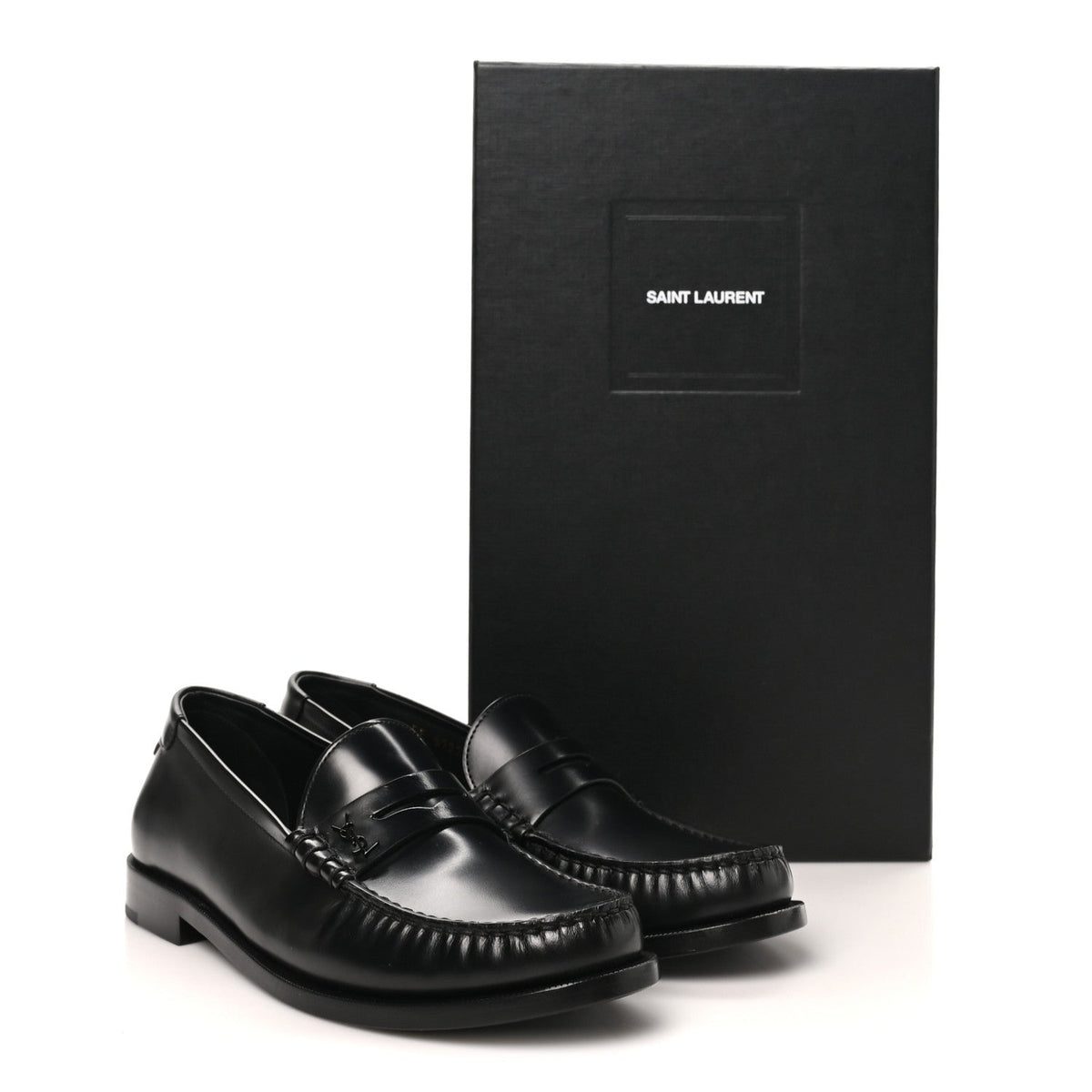 Magnum Lux Calfskin Mens Le Loafer 15 Moccassins 40 Black