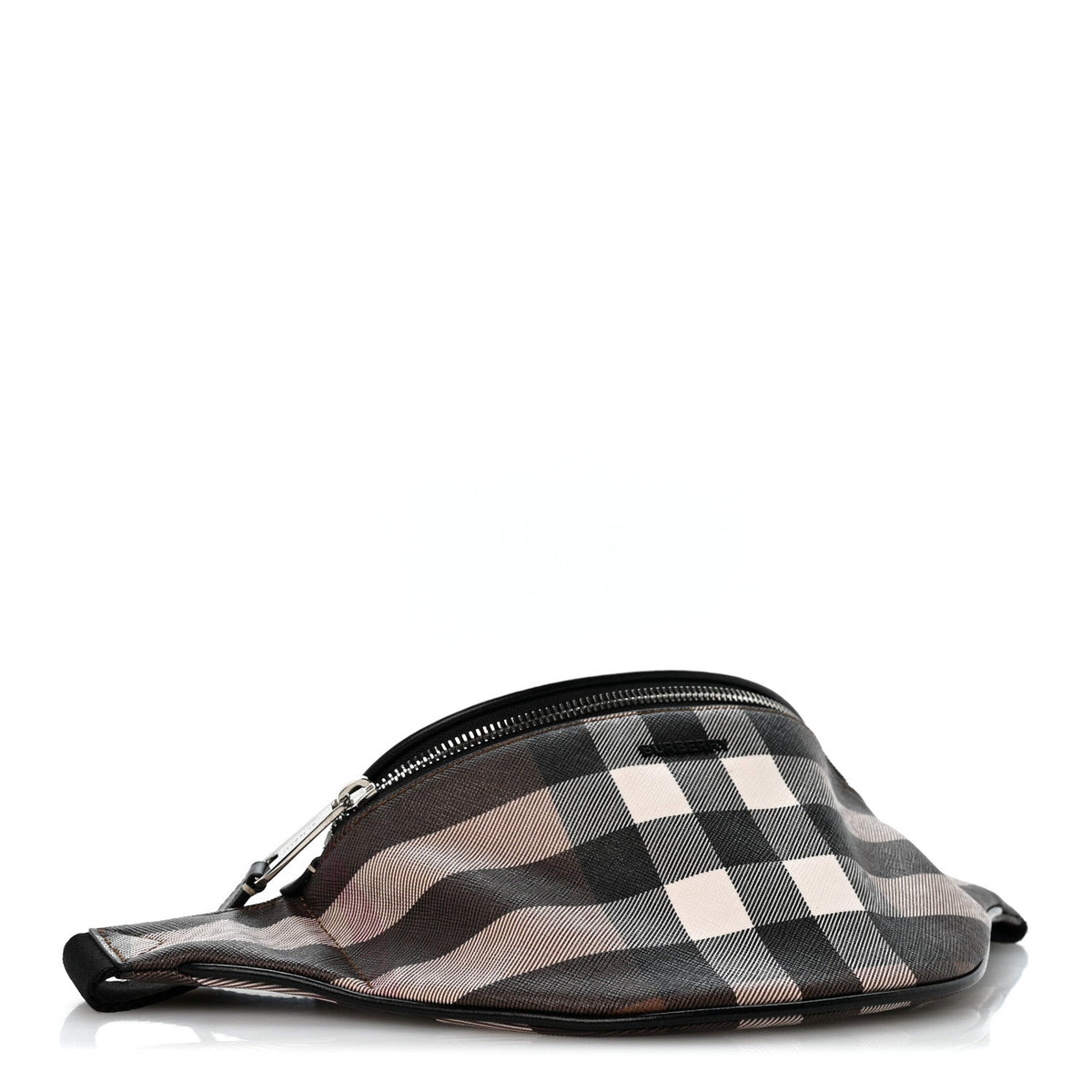 E-canvas Check Cason Bum Bag Dark Birch Brown