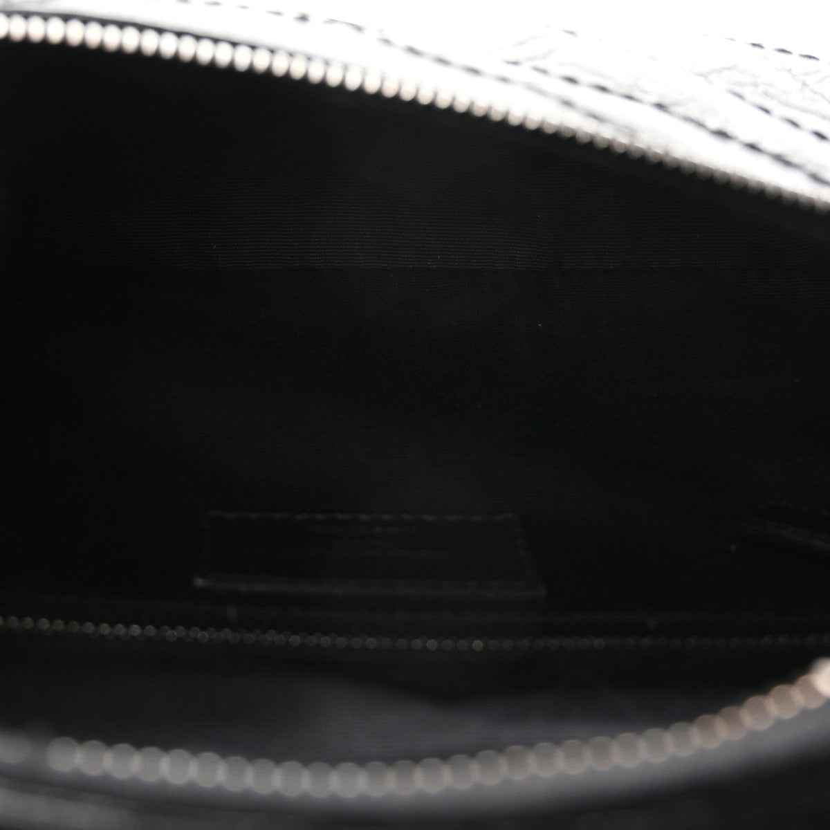 Crinkled Calfskin Matelasse Monogram Niki Body Bag Black