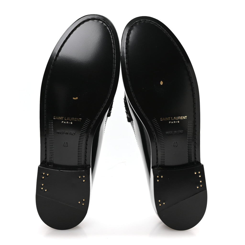 Magnum Lux Calfskin Mens Le Loafer 15 Moccassins 40 Black