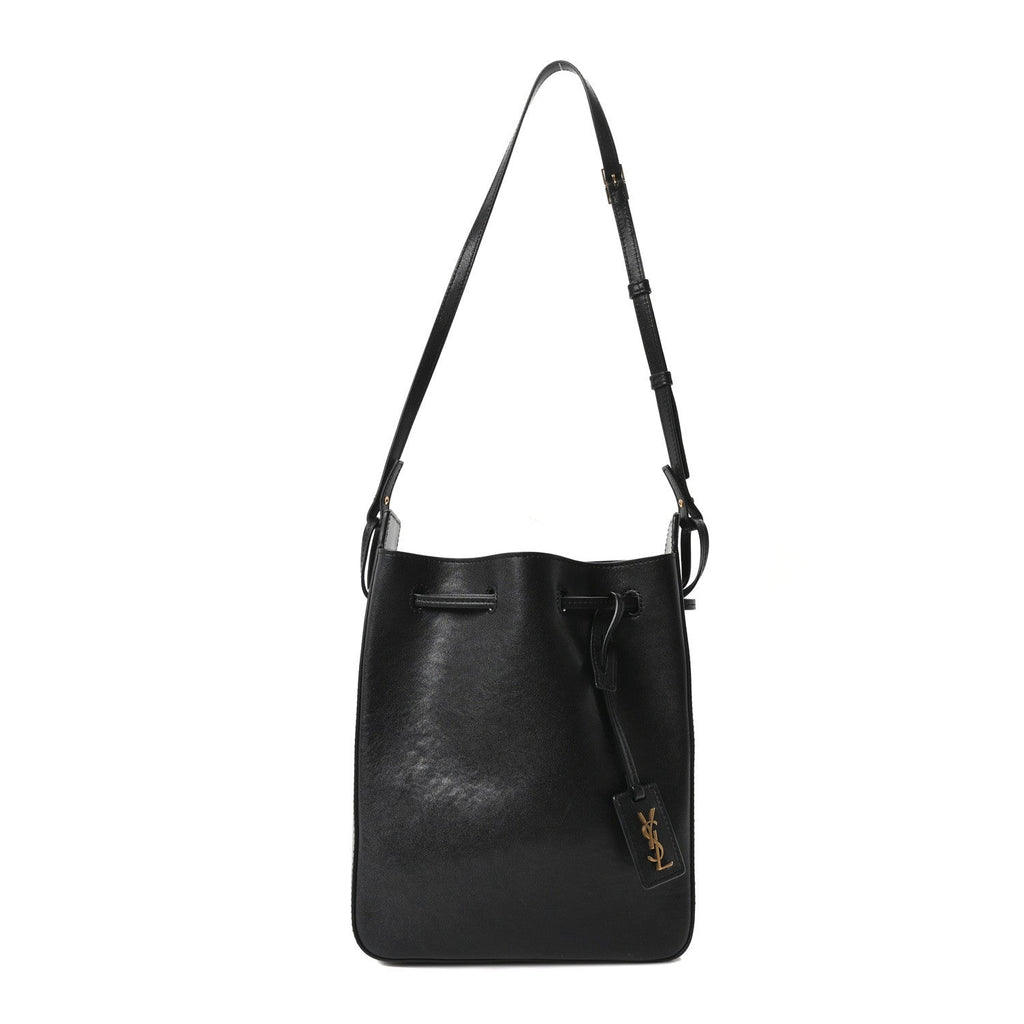 Calfskin Small Bucket Bag Black