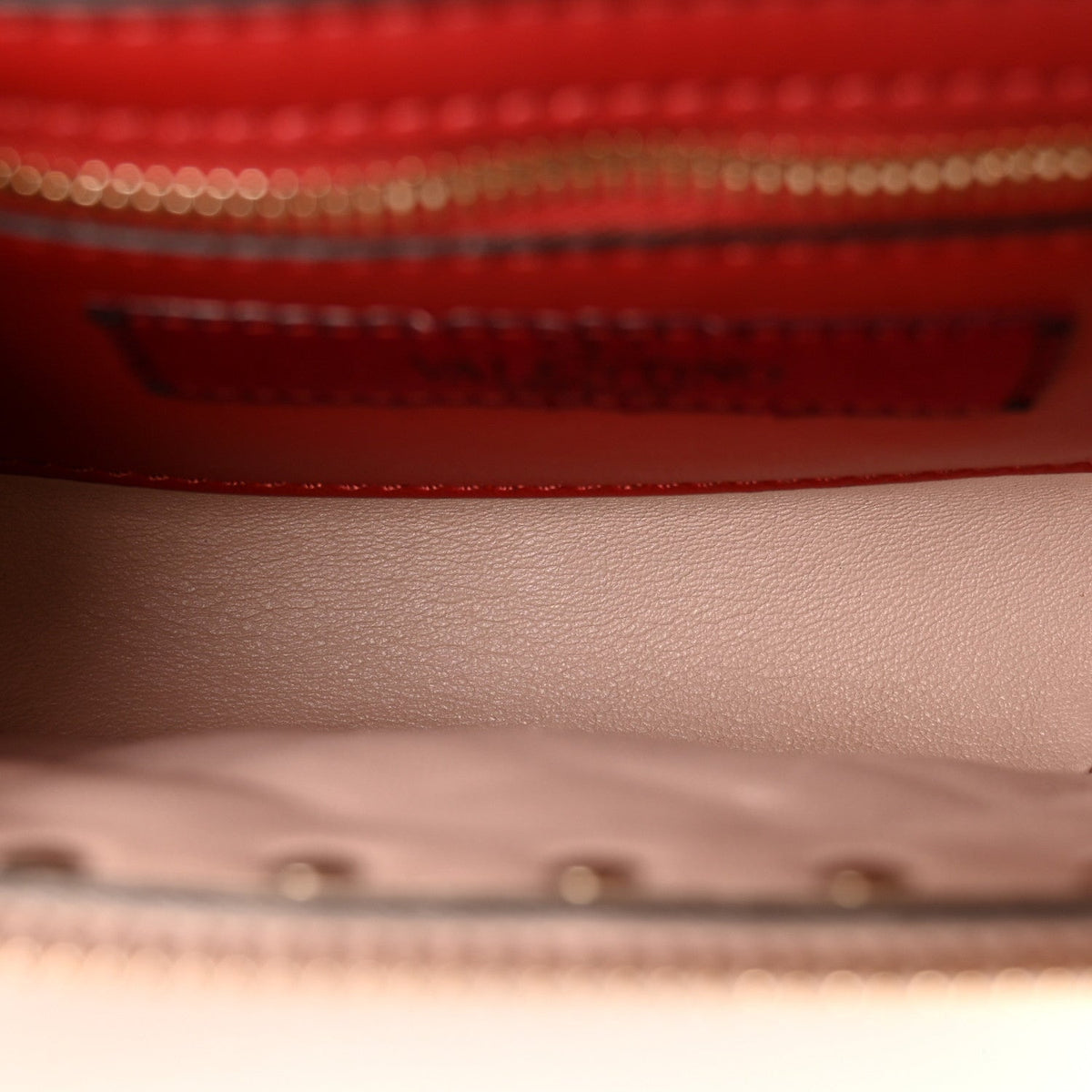 Lambskin Rockstud Spike Belt Bag 85 Water Rose