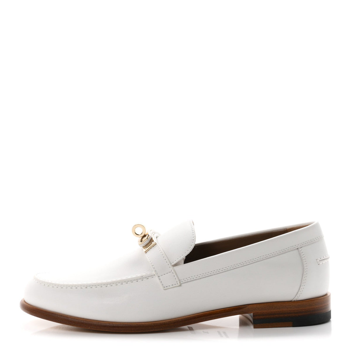 Calfskin Womens Destin Loafers 38 White
