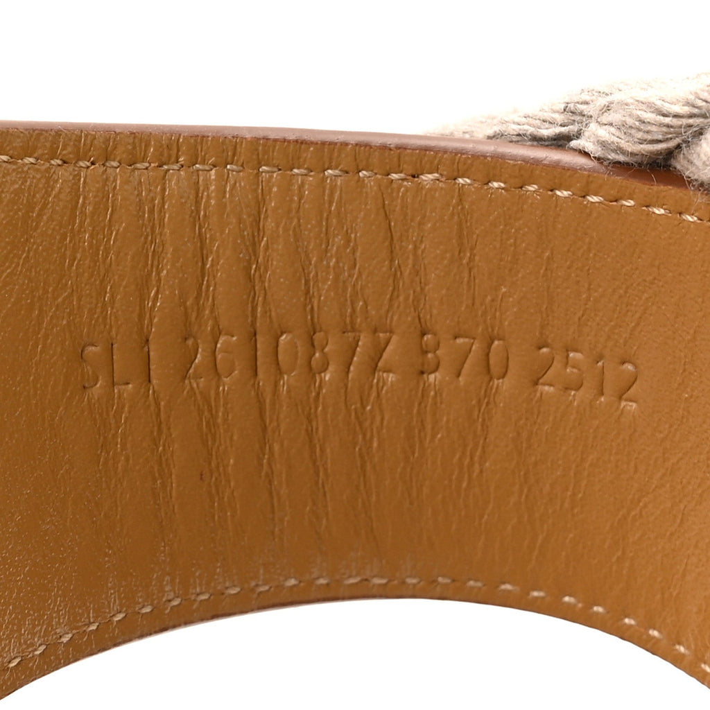 Calfskin Cork Medusa 30 Sandals 37 Naturel