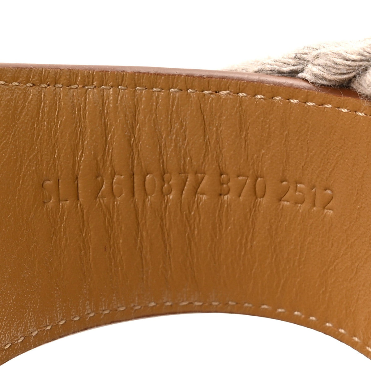 Calfskin Cork Medusa 30 Sandals 37 Naturel