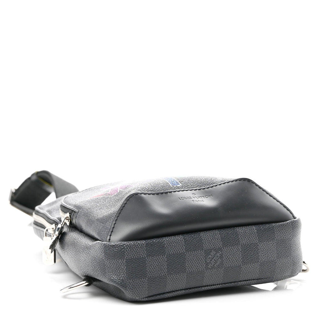 Damier Graphite Logo Avenue Sling Backpack Multicolor