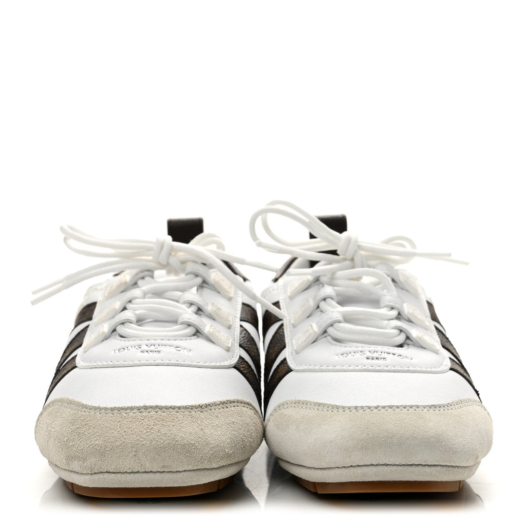 Monogram Calfskin Womens LV Sneakerina 37 White