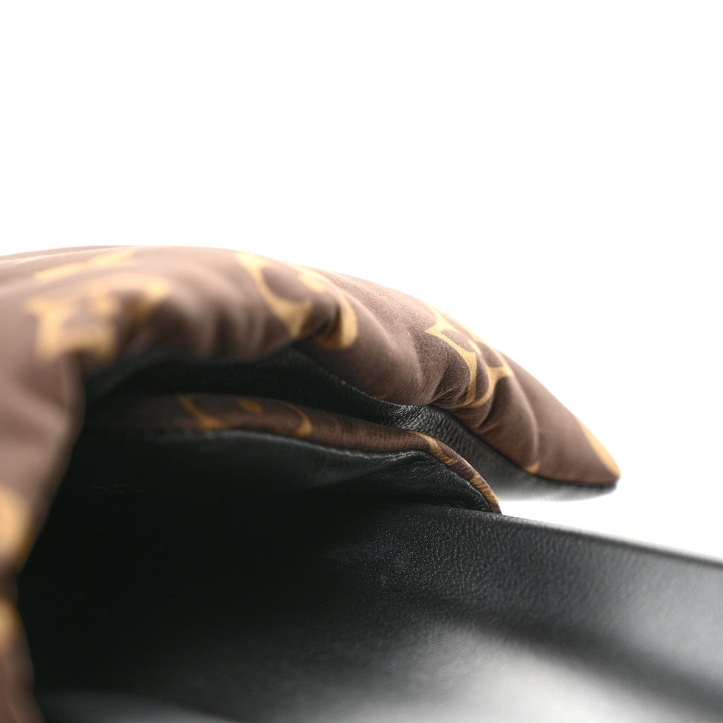 Nylon Monogram Pool Pillow Comfort Mule 37 Cacao Brown