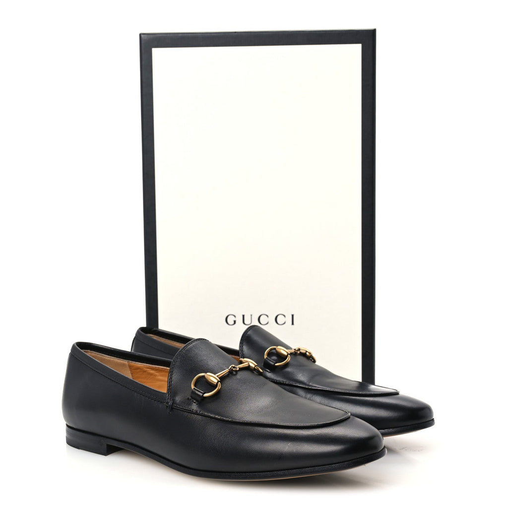 Calfskin Womens Jordaan Loafers 38.5 Black