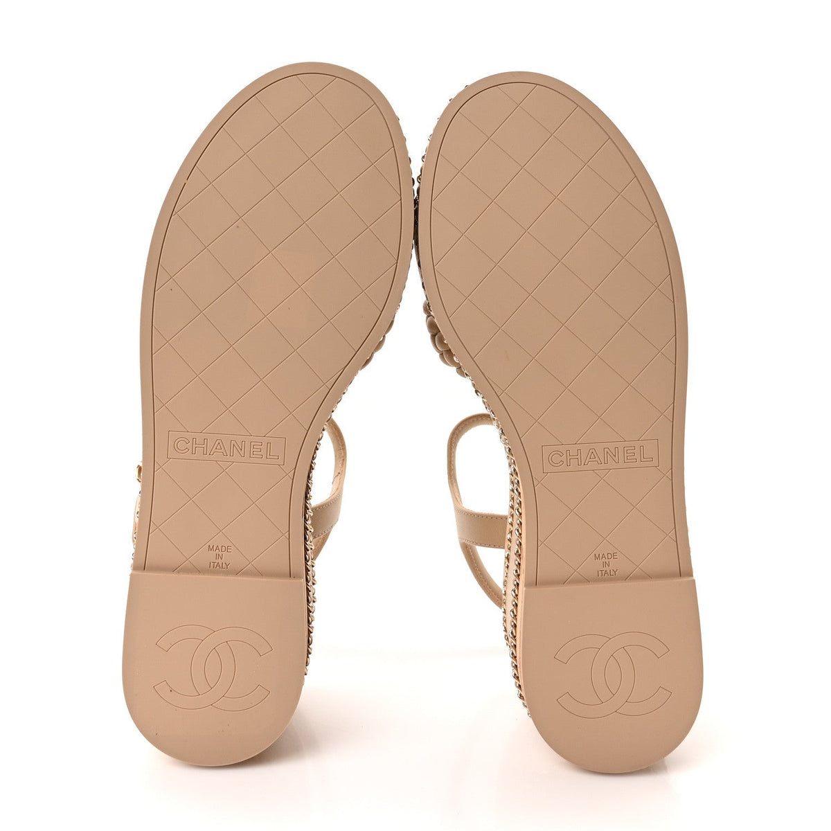 Lambskin Espadrille Braided Platform Sandals 37 Beige