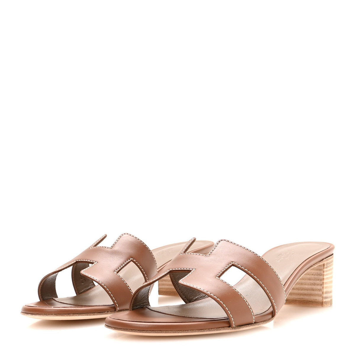 Calfskin Oasis Sandals 38 Gold