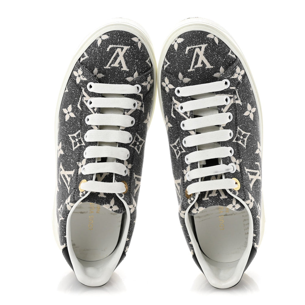 Denim Monogram Time Out Sneakers 38