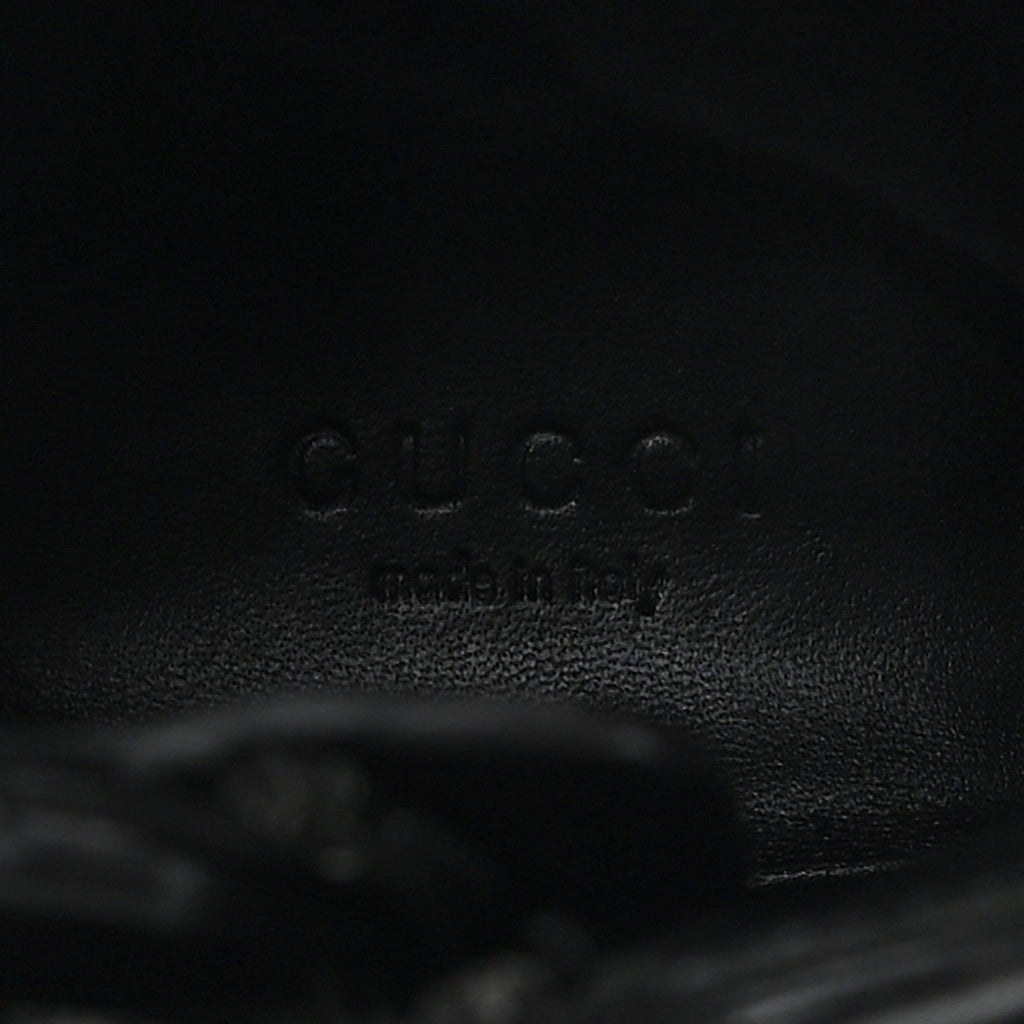 Nappa Frances GG Matelasse Platform Combat Boots 37 Black