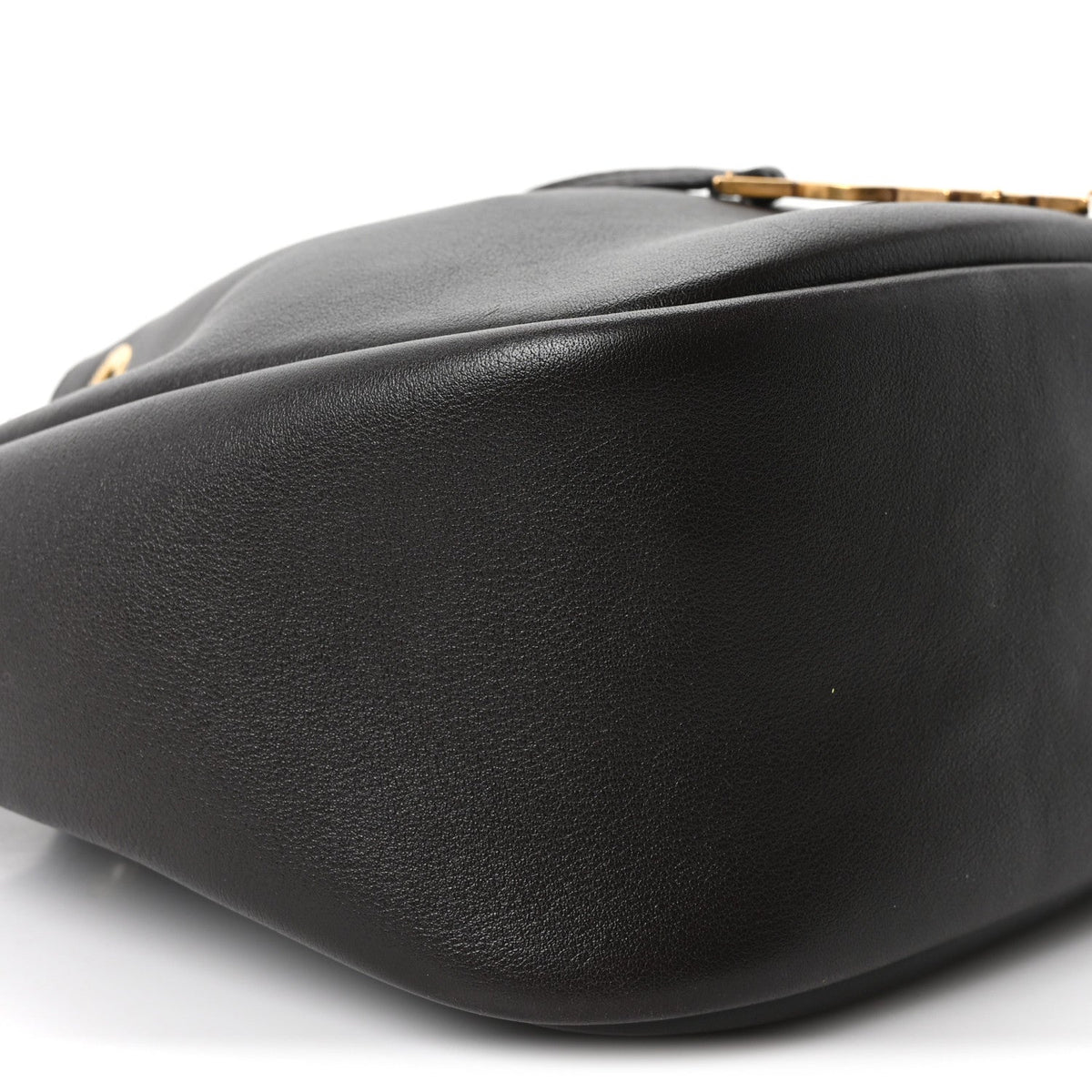 Calfskin Cassandre Supple Bucket Bag  Fondente Dark Cigar