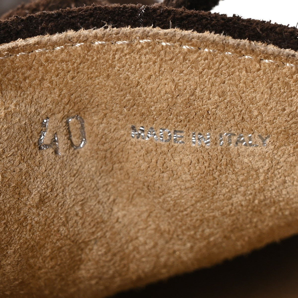 Scamosciato Nappa Aviator Woven Boat Shoes 40 Moro