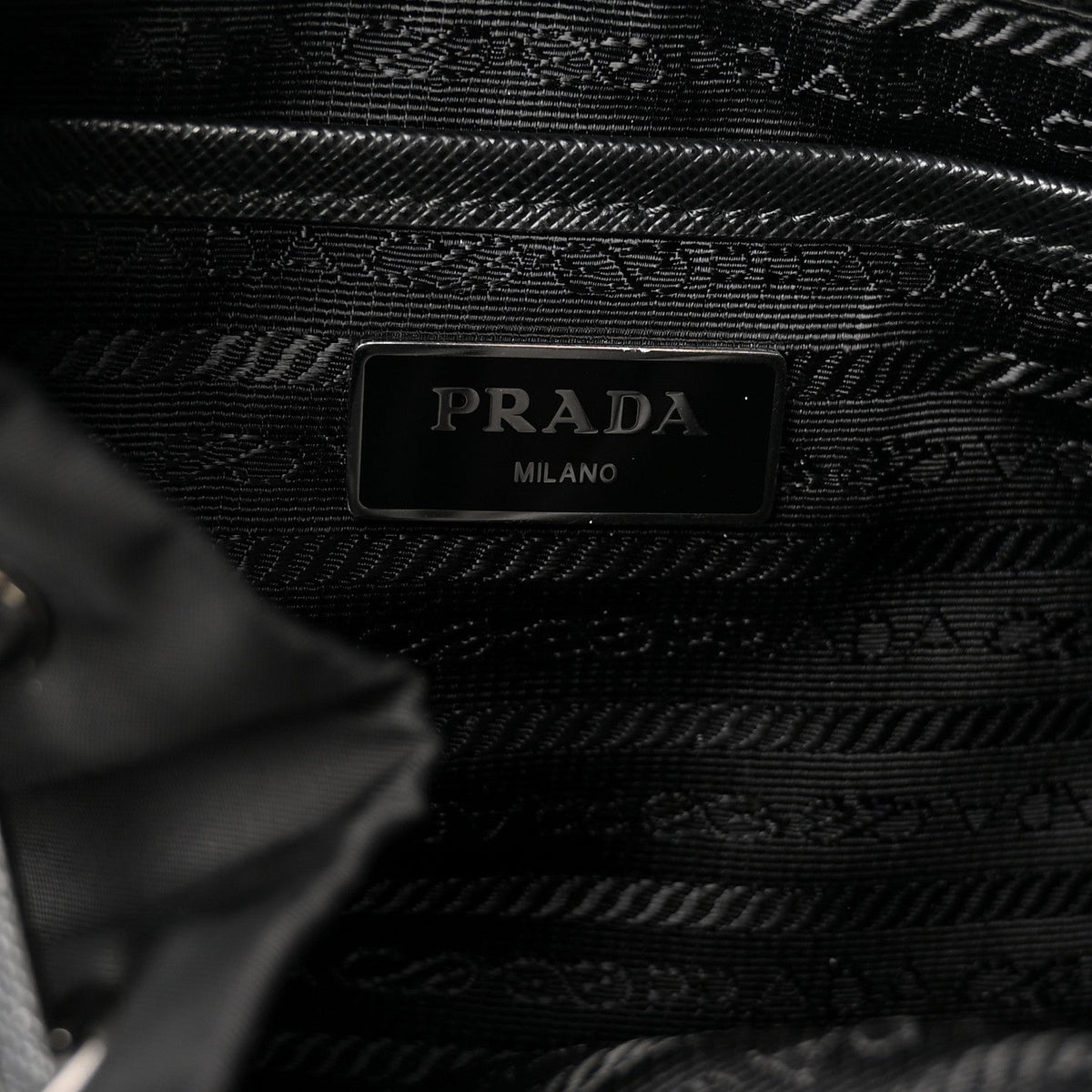 Nylon New Vela Studded Backpack Black