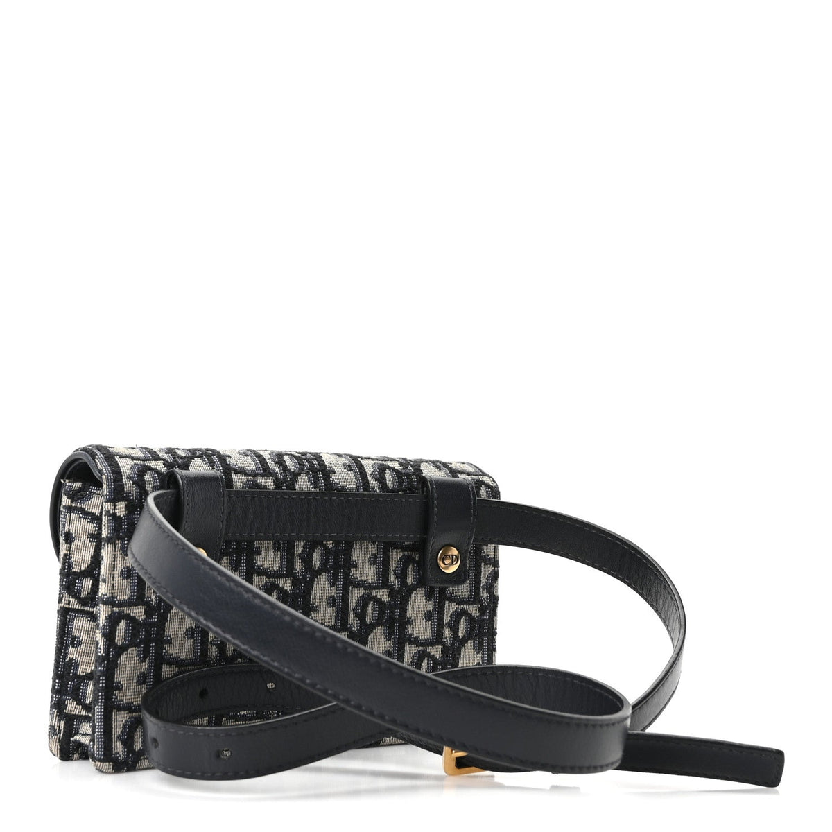 Oblique Saddle Belt Bag Blue
