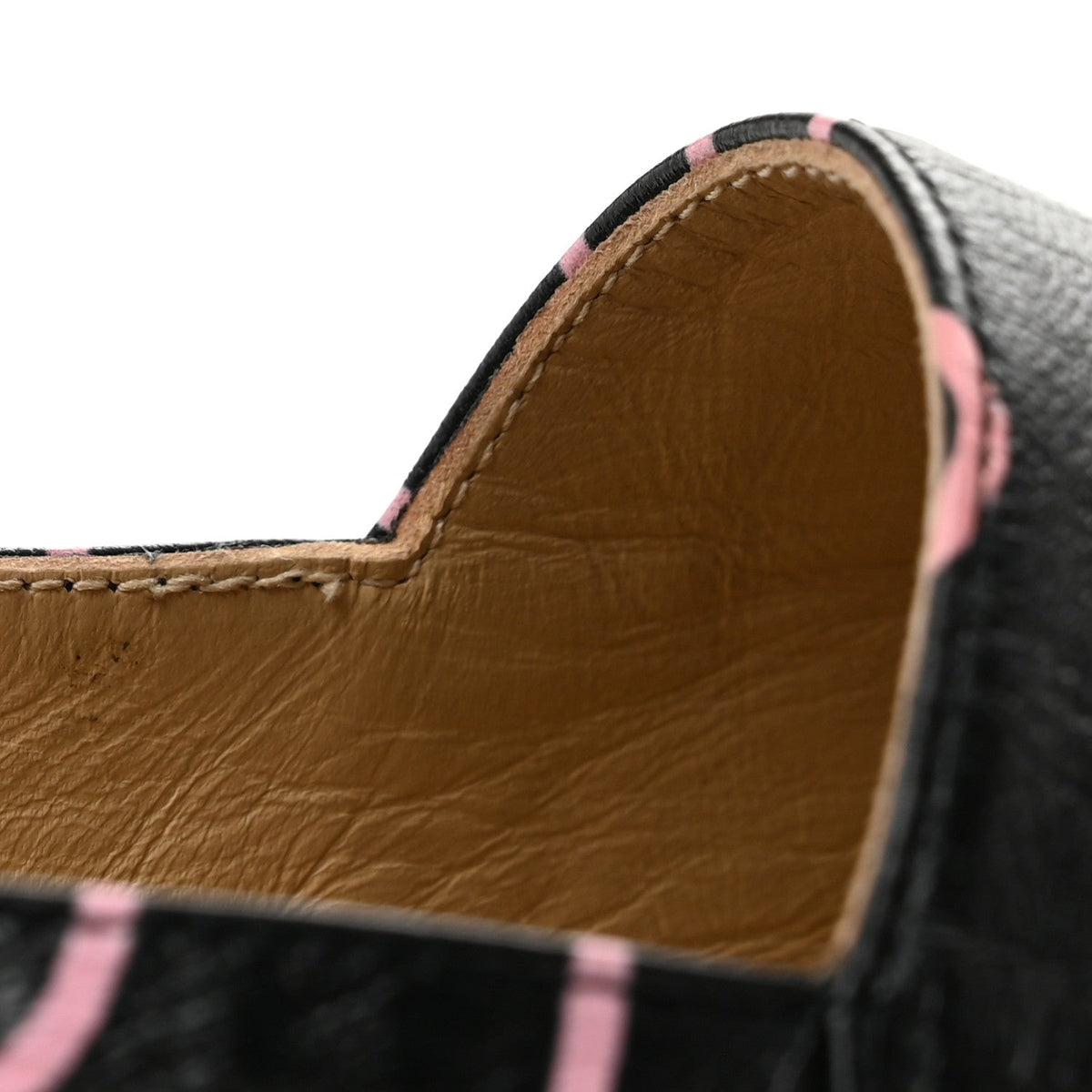 Lambskin Grosgrain Printed Espadrilles 36 Multicolor Black
